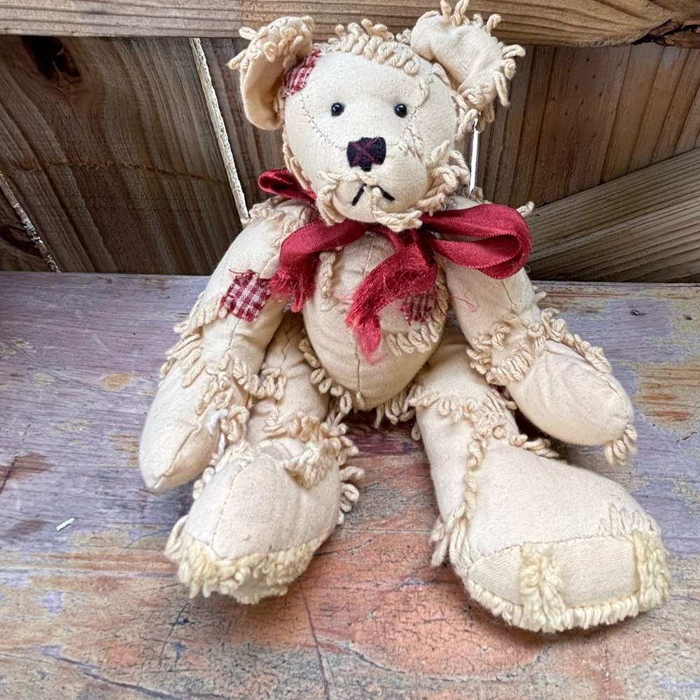 From Grandma’s Heart Vintage 1999 Handmade Jointed Teddy Bear